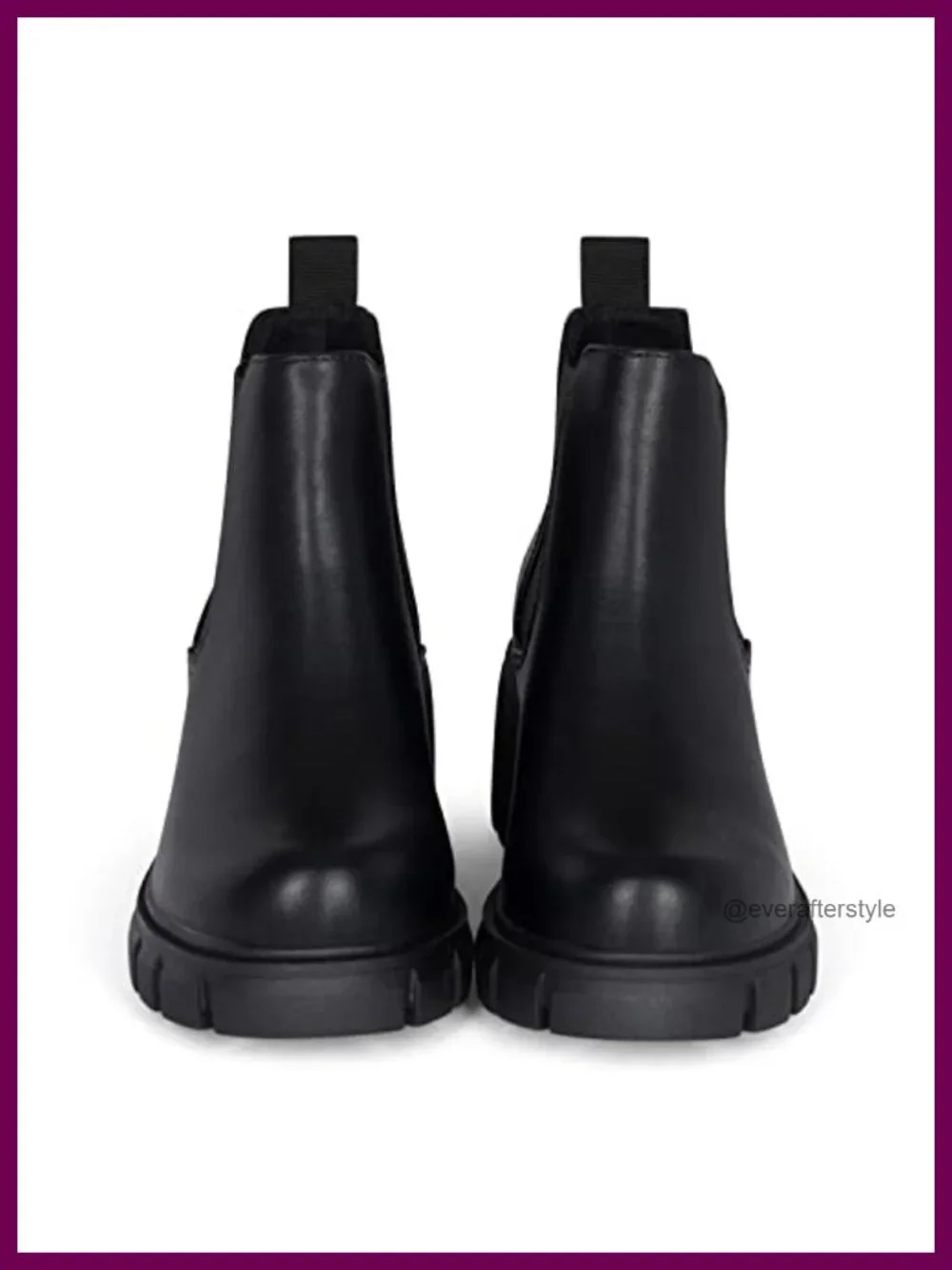Women's Platform Ankle Boots Chunky Block Heel Chelsea Booties Lug Sole Combat